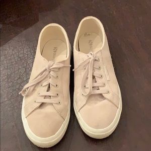 Superga beige suede sneakers